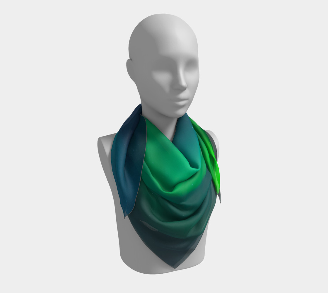 Vivid Northern Lights Small Scarf preview #3
