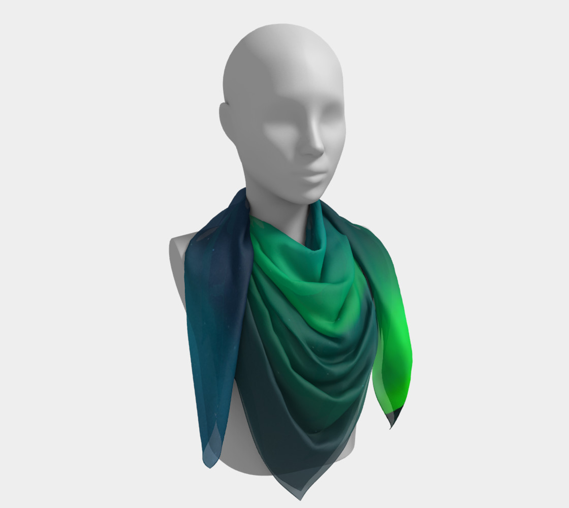Vivid Northern Lights Small Scarf preview #4