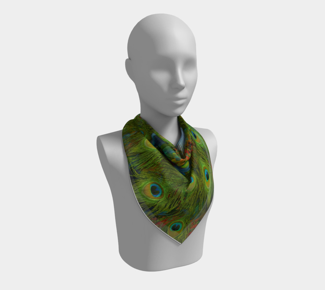 Aperçu de Nicobar-Peacock Fantasy Big Scarf #2