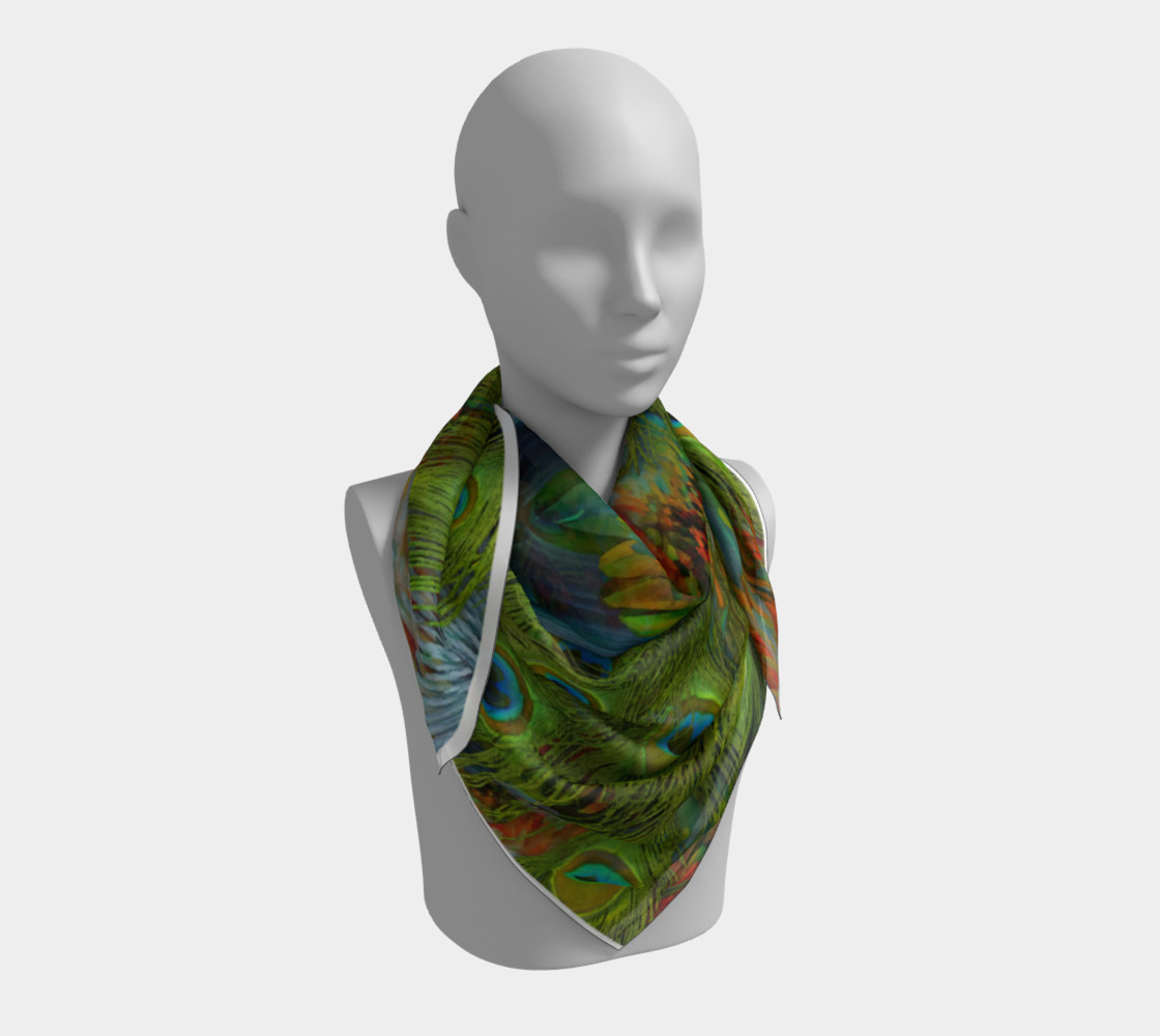 Aperçu de Nicobar-Peacock Fantasy Scarf #3