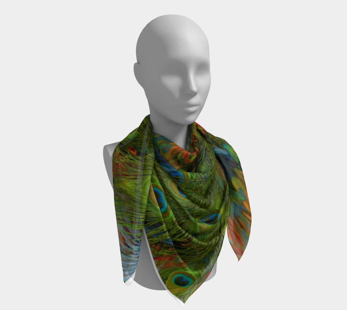 Aperçu de Nicobar-Peacock Fantasy Scarf #4
