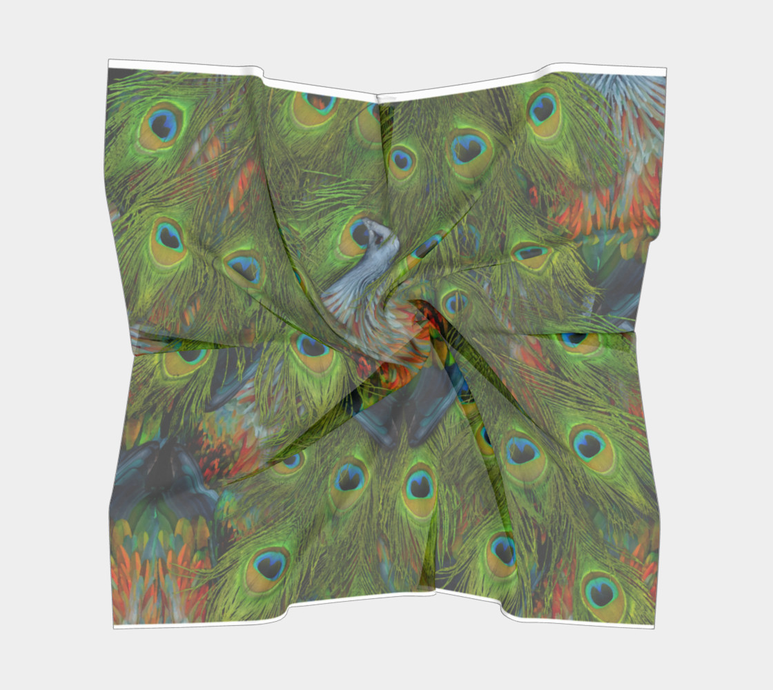Aperçu de Nicobar-Peacock Fantasy Scarf #5