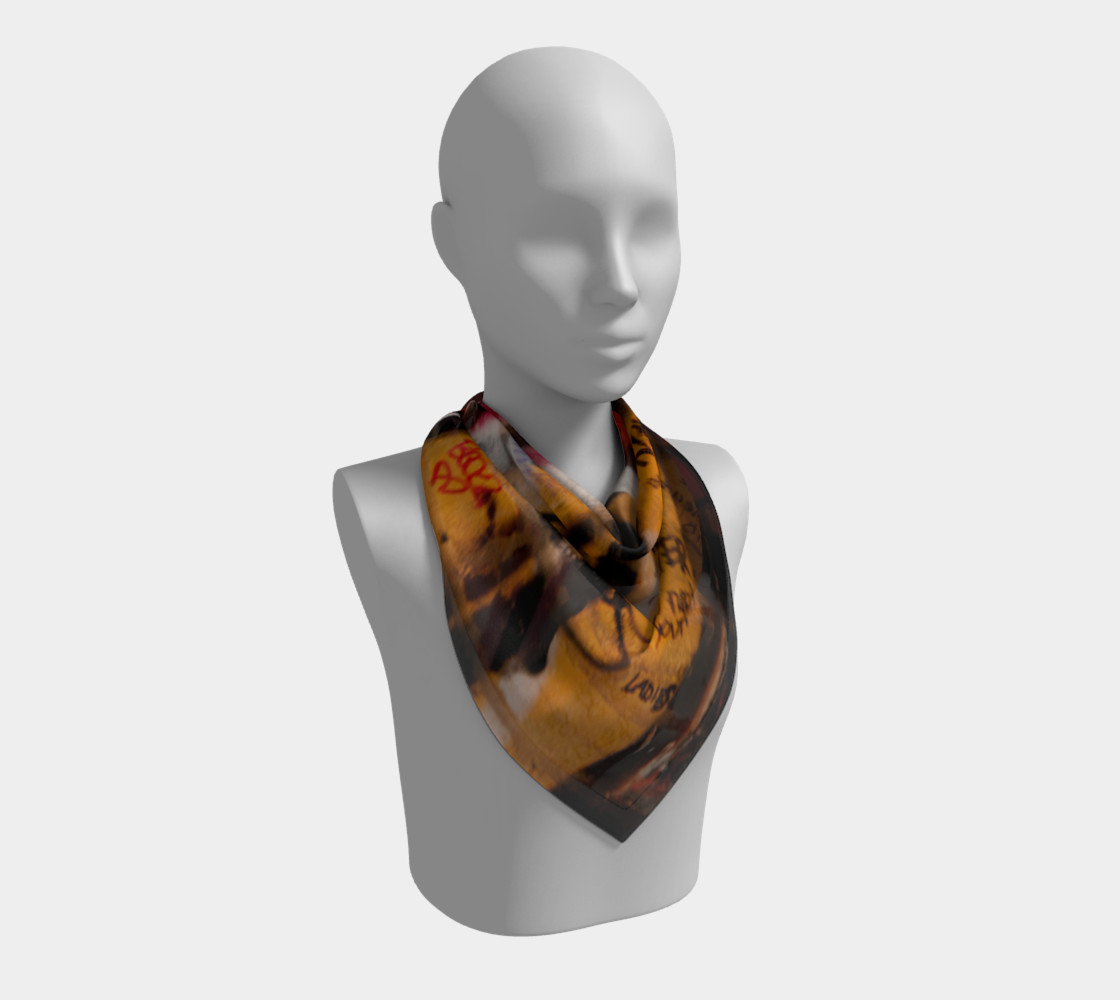 Graffiti Square Scarf 11 preview #2