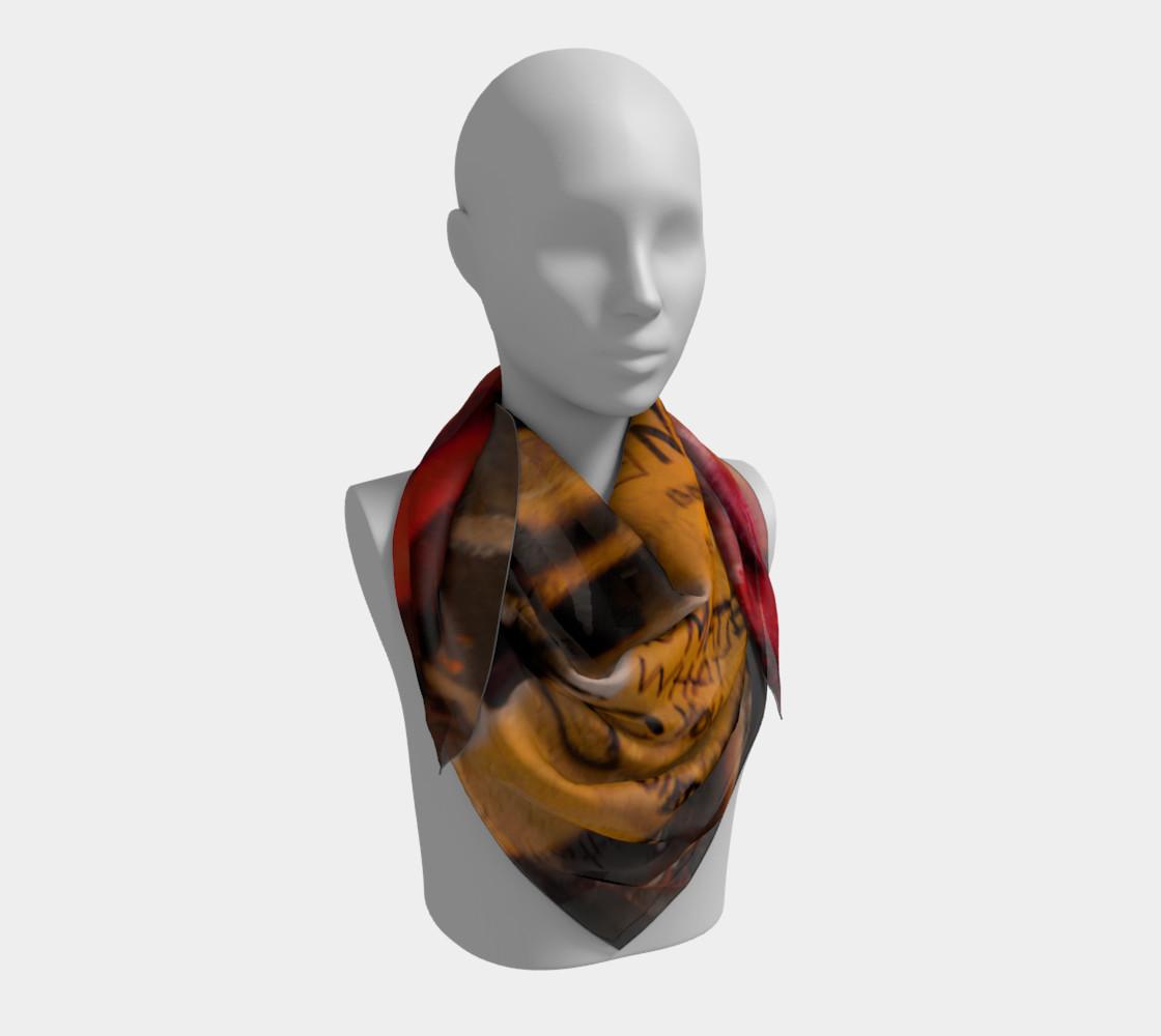 Graffiti Square Scarf 11 preview #3