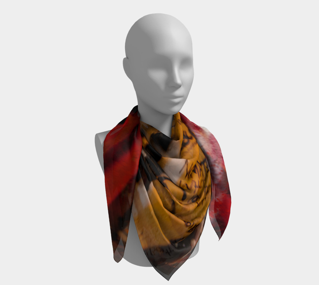 Graffiti Square Scarf 11 preview #4