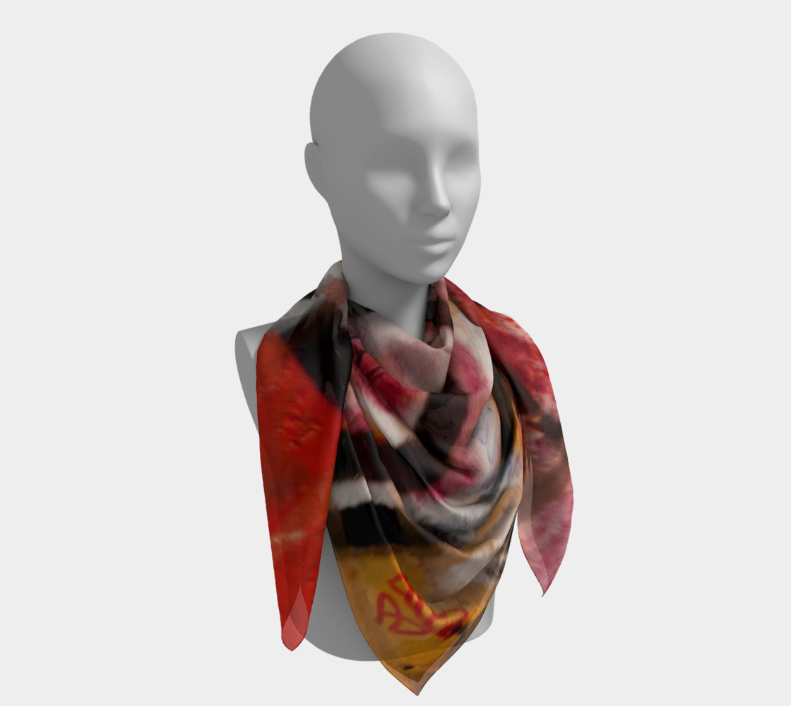 Graffiti Square Scarf 12 preview #4