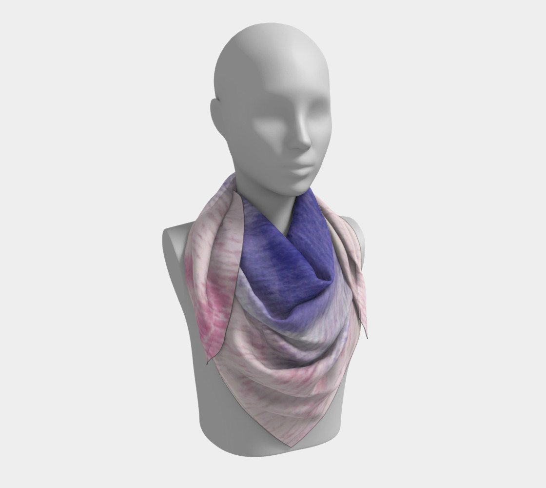 Pastel Floral Dream Square Scarf preview #3