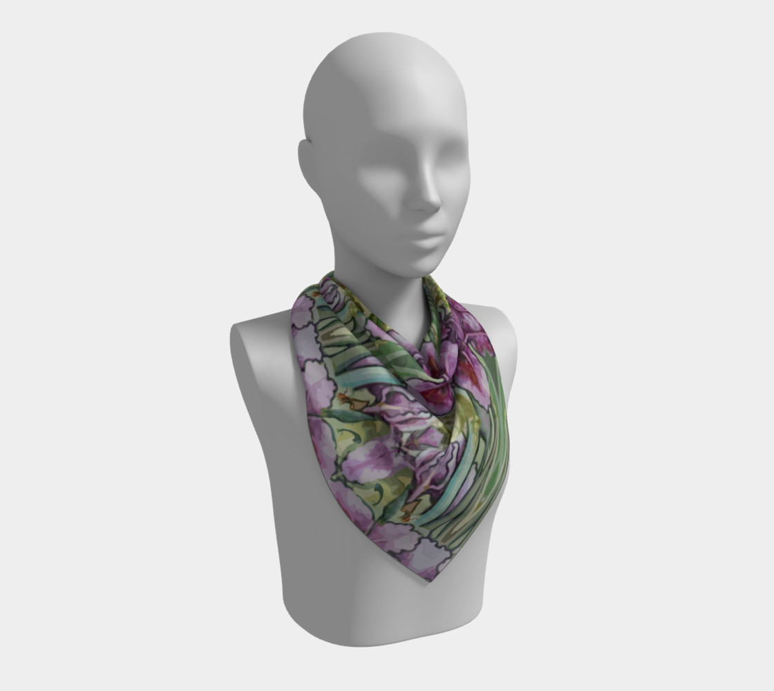 Nouveau Iris 36" x 36" Square Scarf preview #2