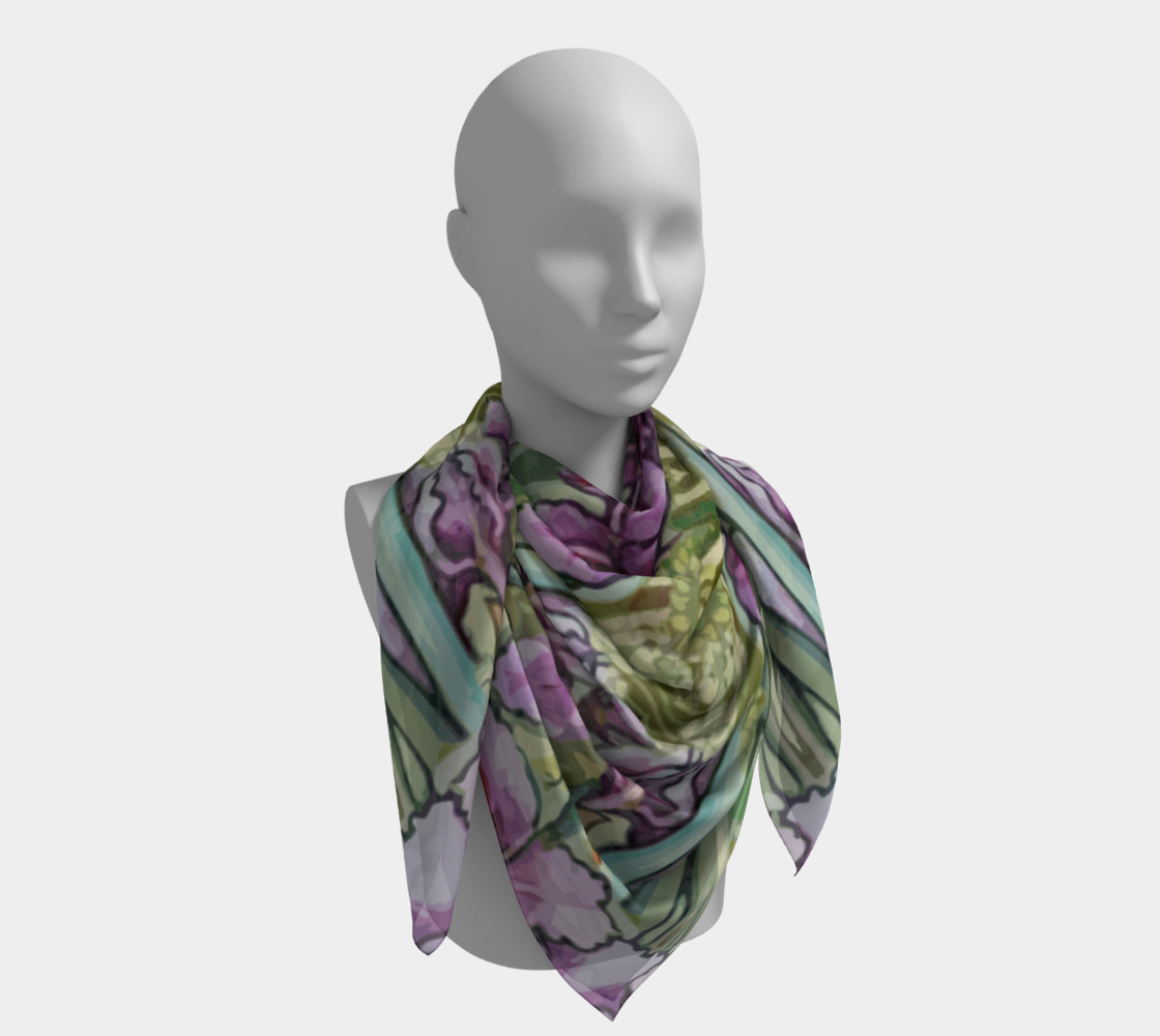 Nouveau Iris 26" x 26" Square Scarf preview #4