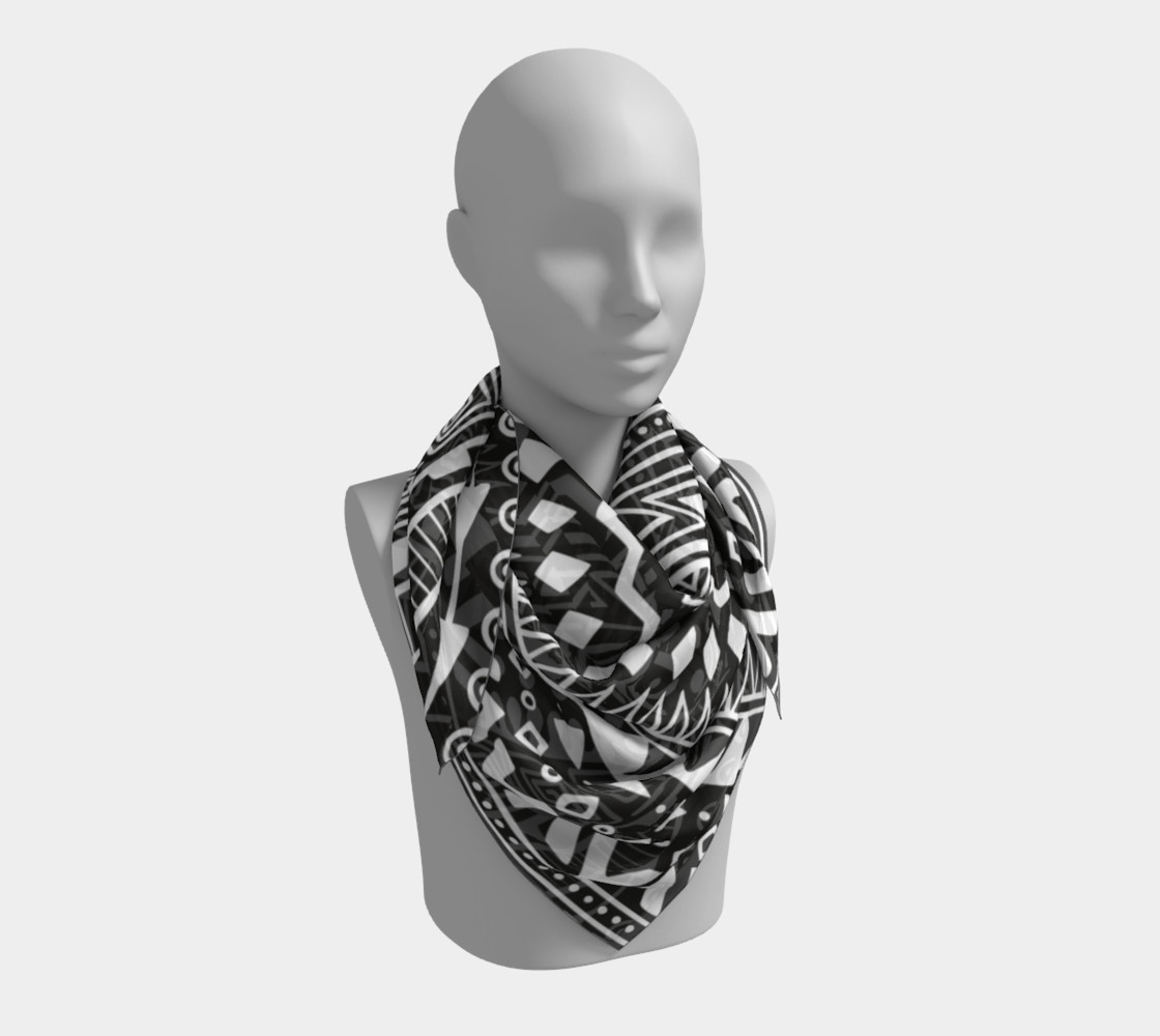 Aztec Print Square Scarf preview #3