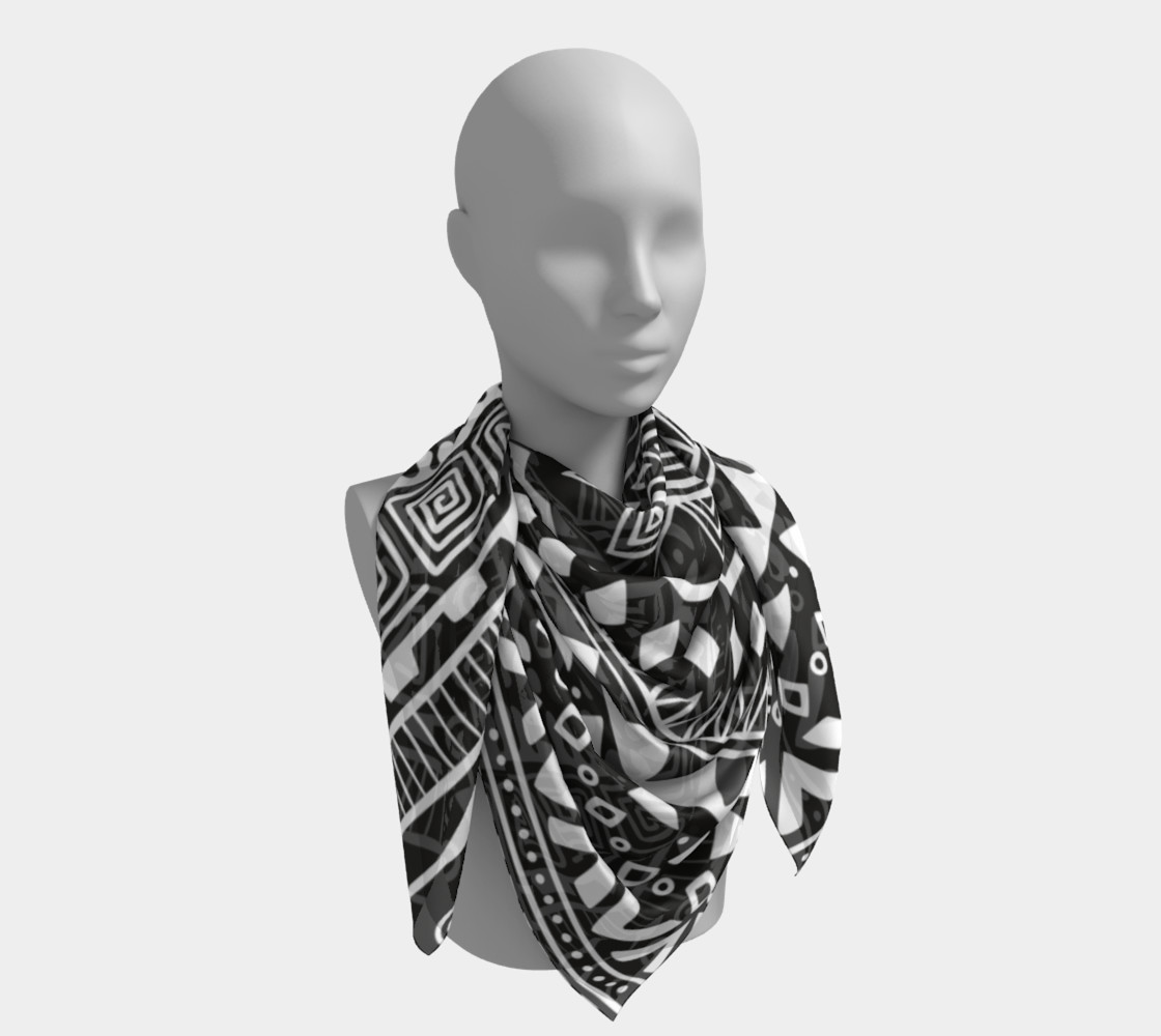 Aztec Print Square Scarf preview #4