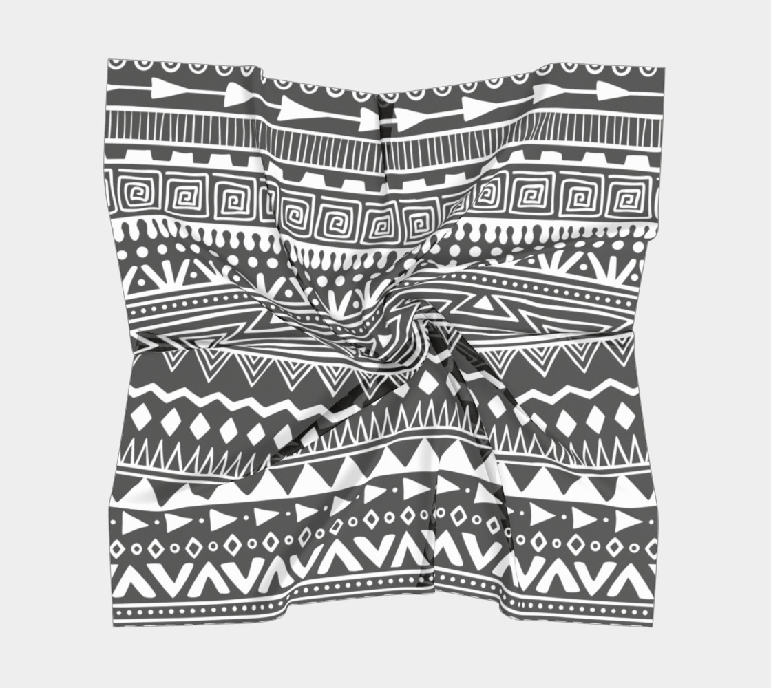 Aztec Print Square Scarf preview #5