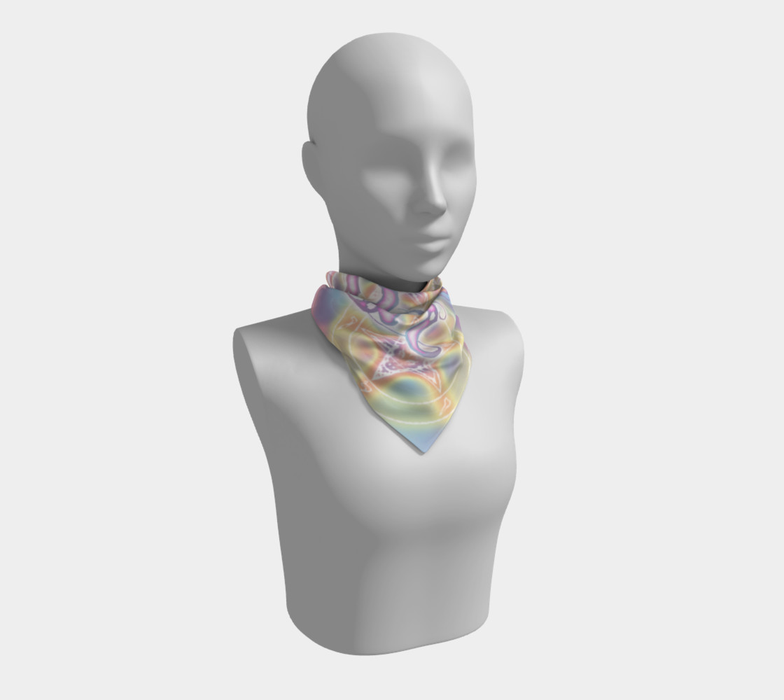 Pastel Goth Square Scarf by Tabz Jones  preview #1