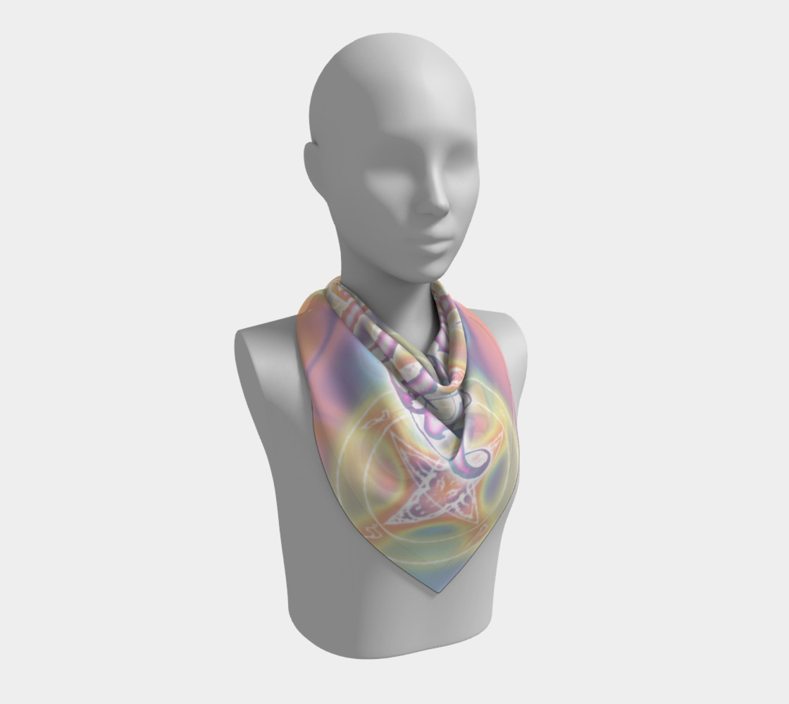 Pastel Goth Square Scarf by Tabz Jones   preview #2