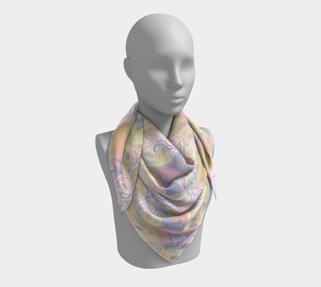Pastel Goth Square Scarf by Tabz Jones   preview #3