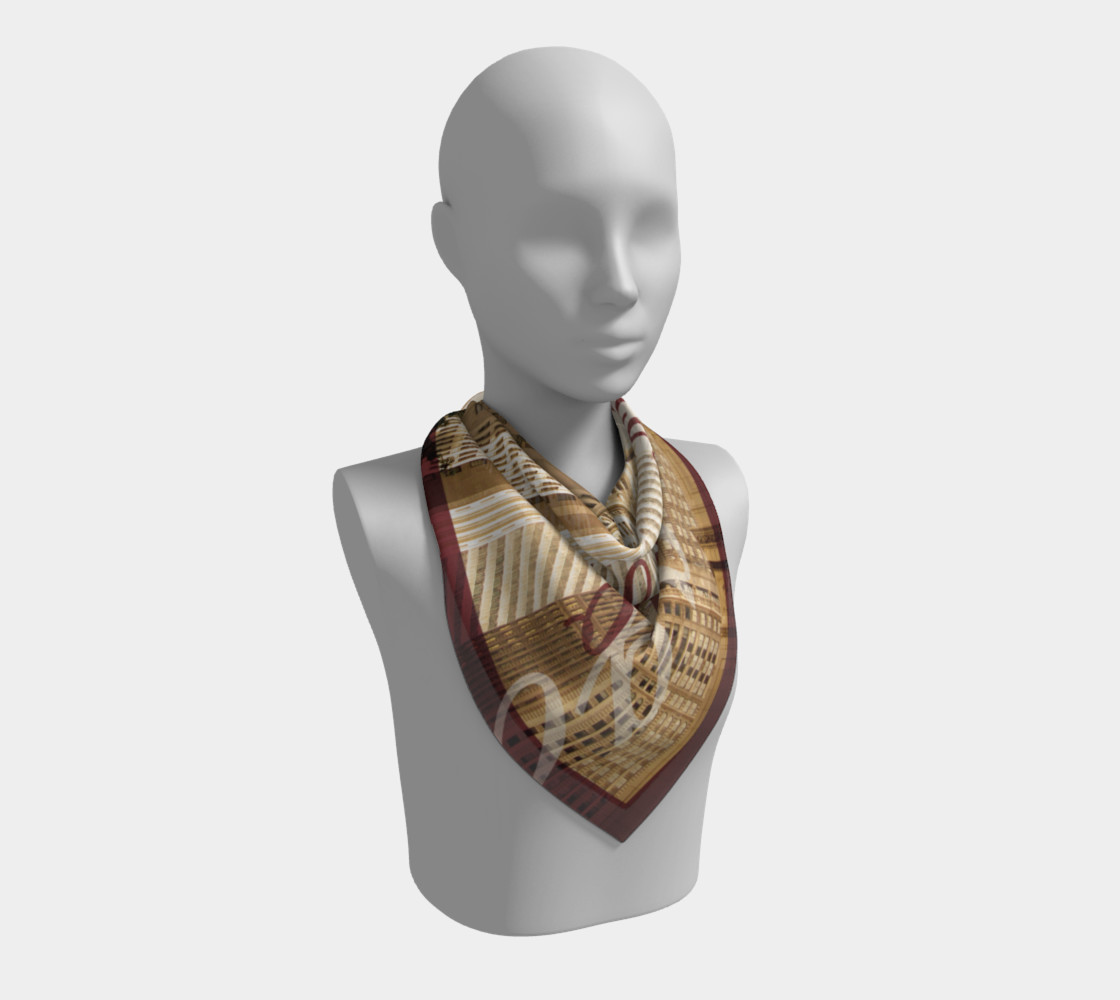 Chicago Cityscape Silk Scarf preview #2