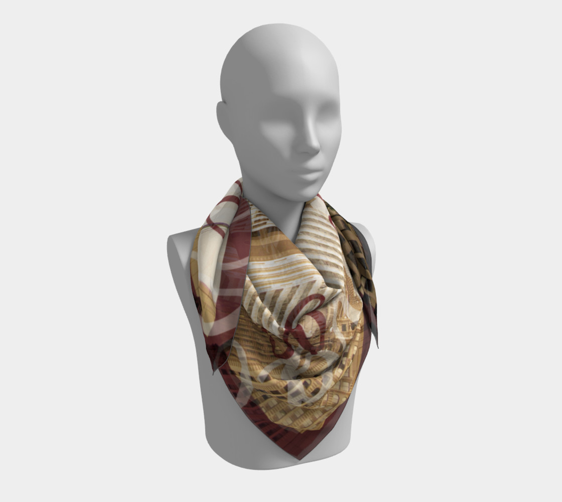 Chicago Cityscape Silk Scarf preview #3
