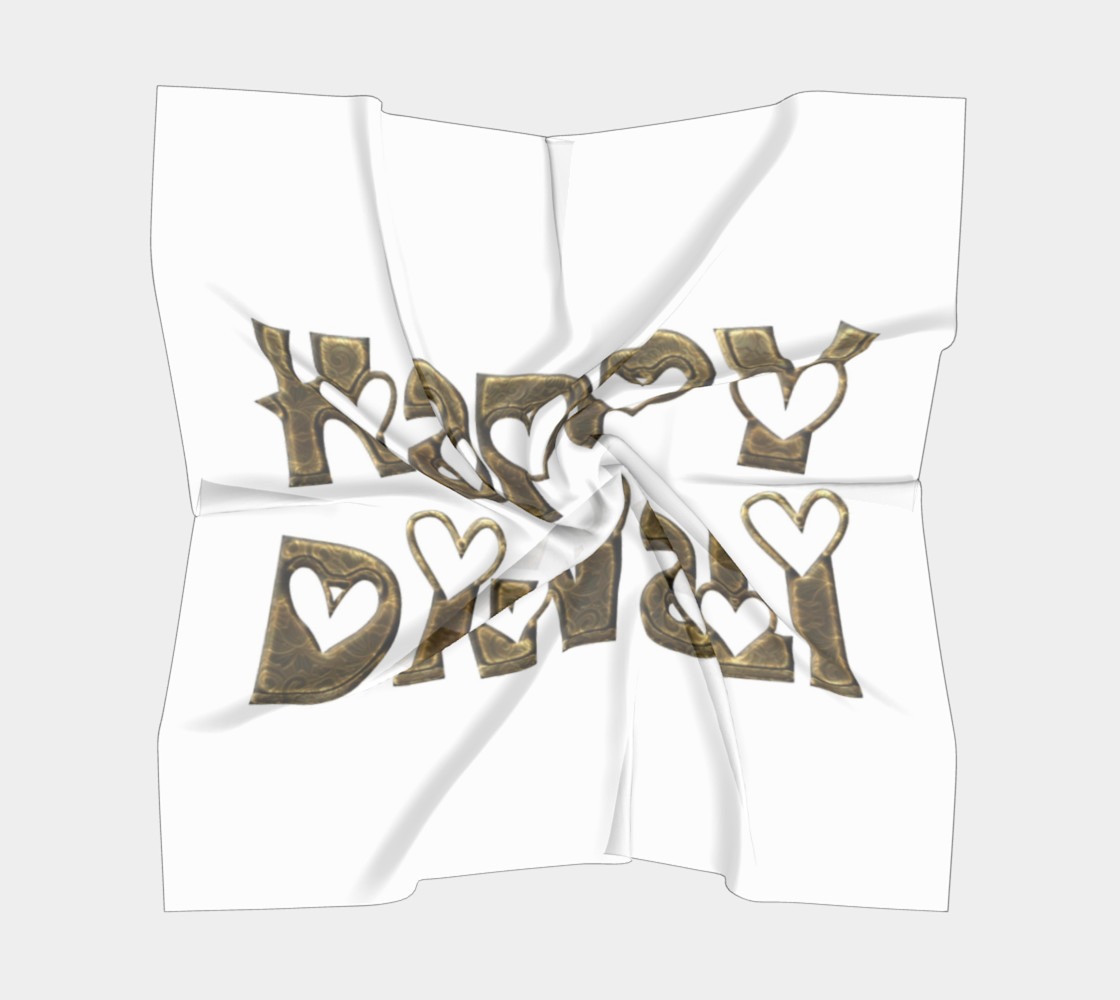 Festival of Lights Happy Diwali Greeting Typography Big Square Scarf preview #5