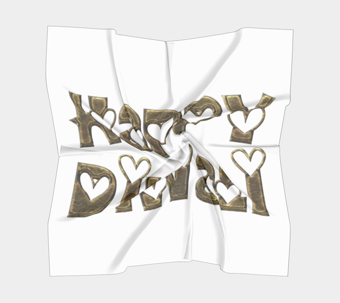 Festival of Lights Happy Diwali Greeting Typography Square Scarf preview #5