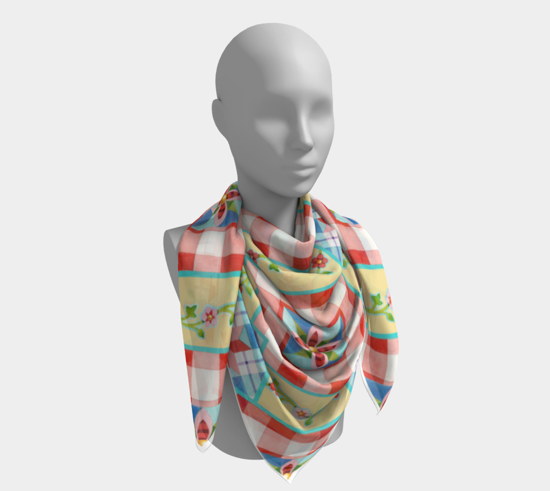Homespun Gingham Scarf by Patricia Shea Designs preview #4