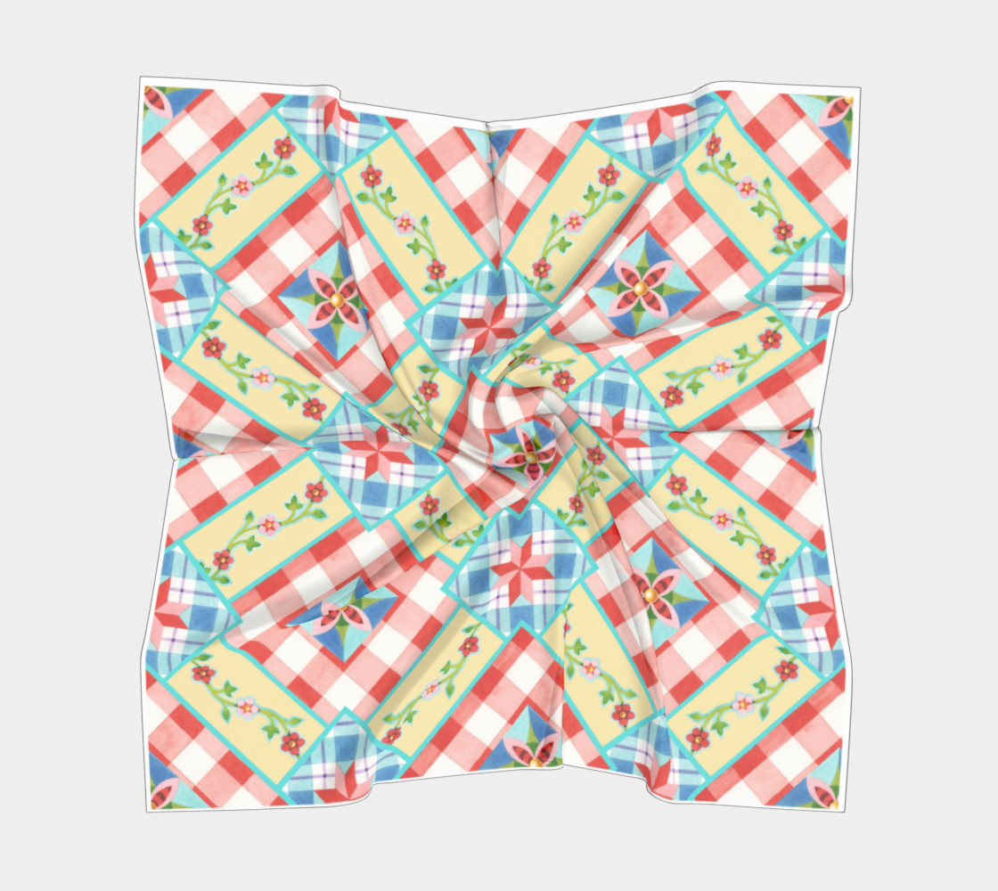 Homespun Gingham Scarf by Patricia Shea Designs preview #5