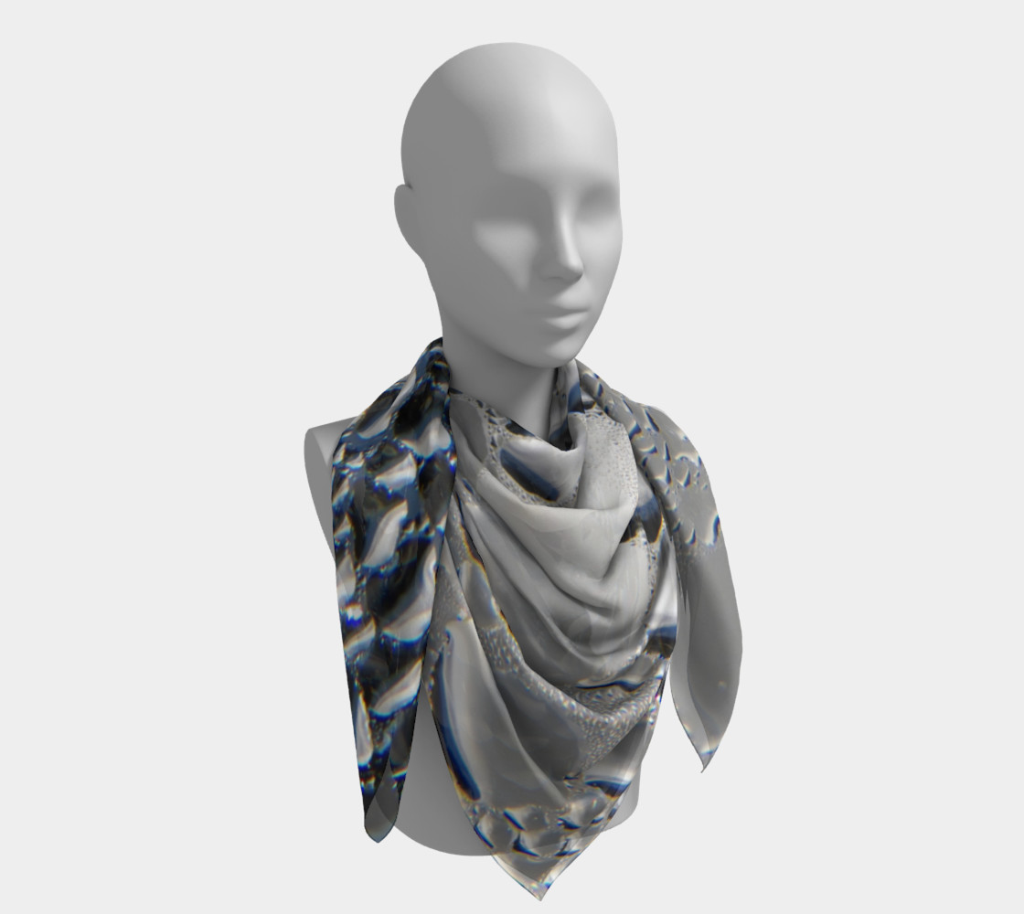 Silver Condensation Square Scarf preview #4