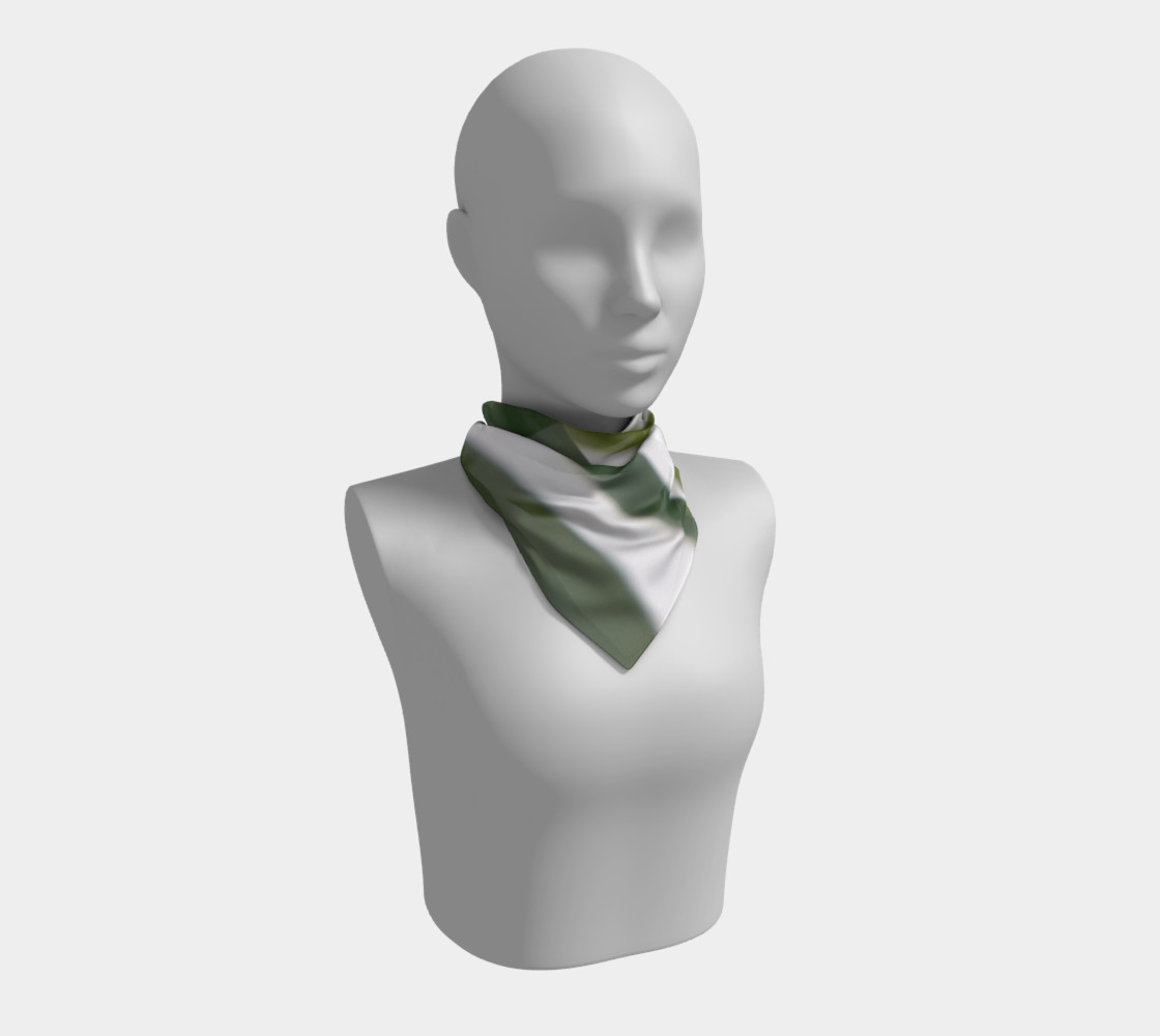 Aperçu de Green Art Square Scarf #1