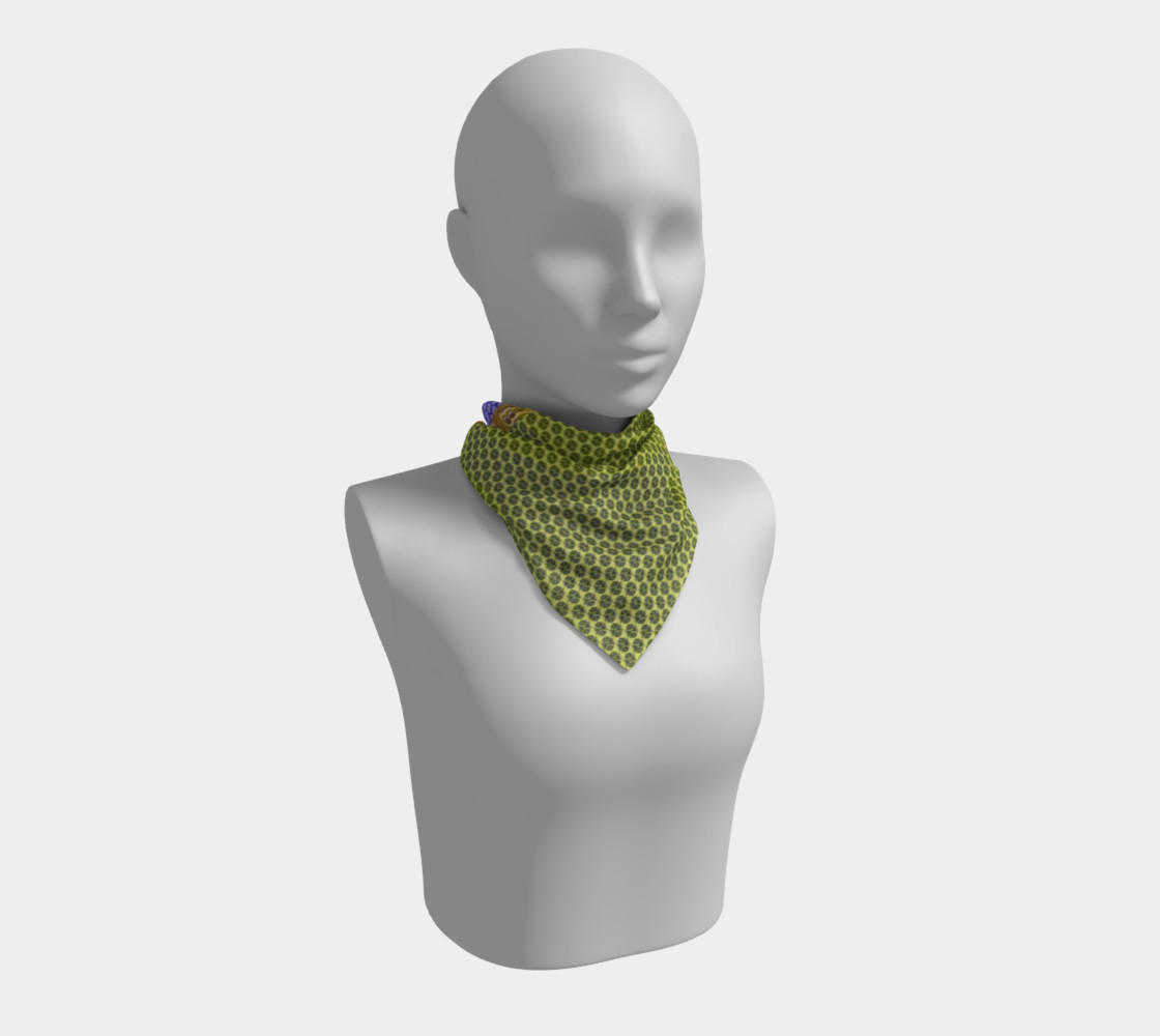 Blue and Yellow Scales Square Scarf thumbnail #2