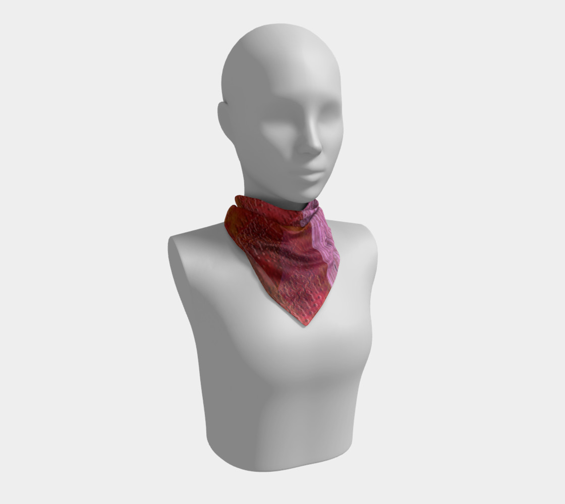 Pink and Red Clash Square Scarf preview #1