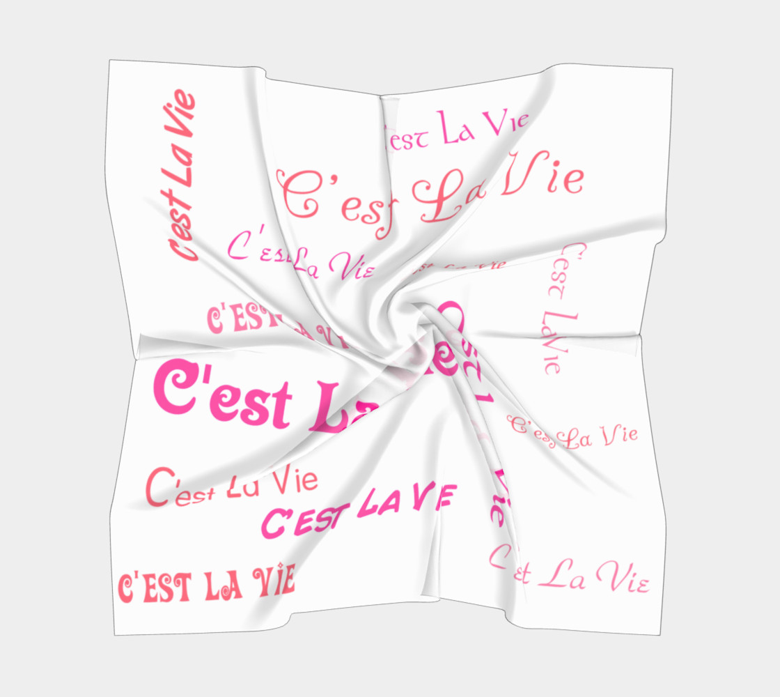 Fuchsia C'est la Vie Square Scarf preview #5
