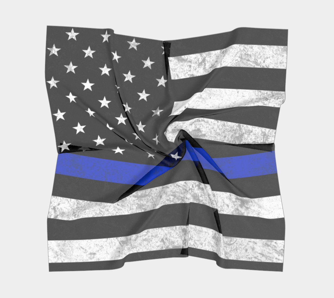 Thin Blue Line Square Scarf preview #5