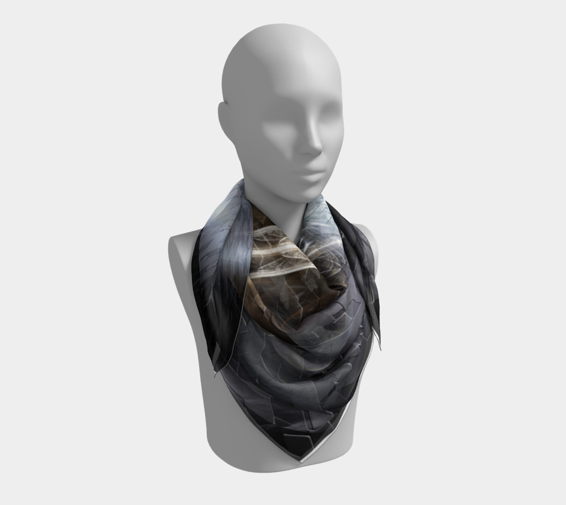 Heavenly Angel Wings Cross Jagged Road Scarf preview #3