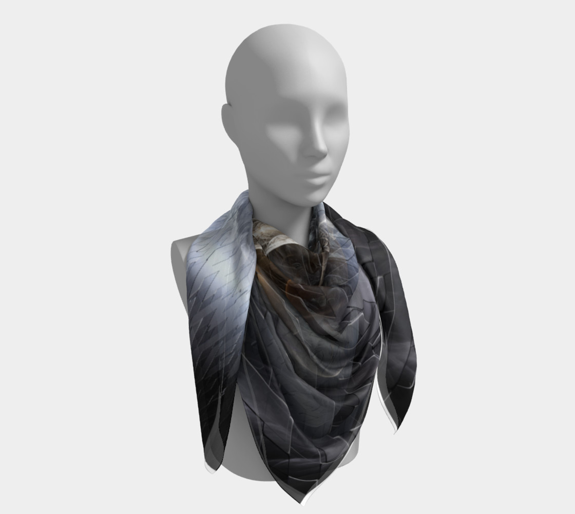Heavenly Angel Wings Cross Jagged Road Scarf preview #4