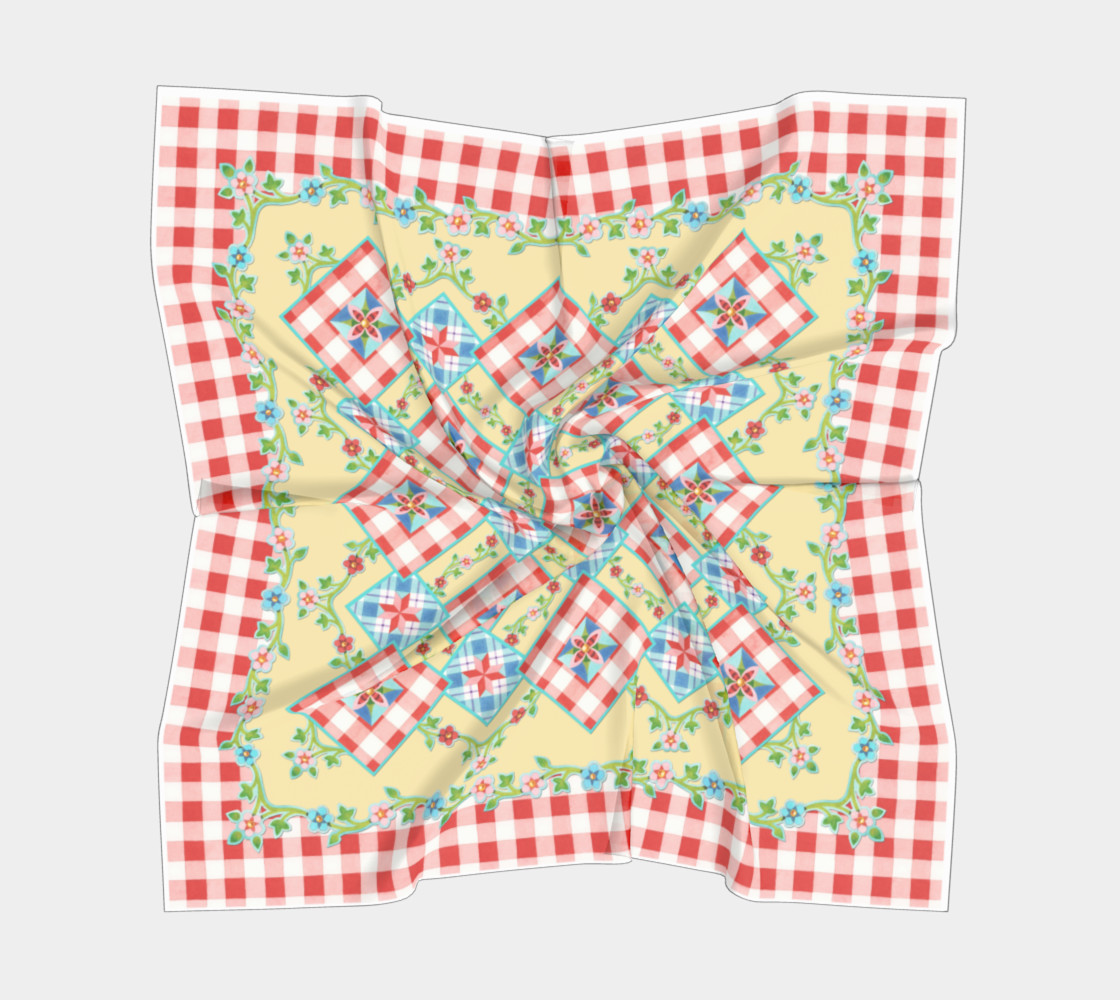 Aperçu de Cottage Chic Red Gingham #5