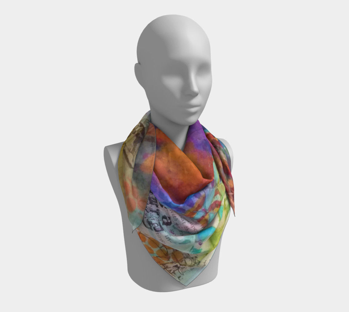 Aperçu de Life is a Circus! - Square Scarf by Danita Lyn #3