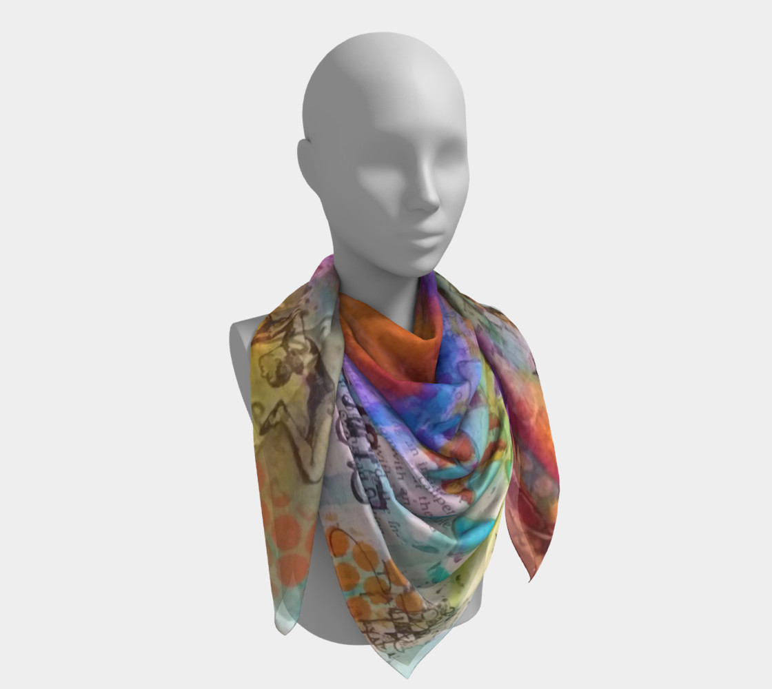 Aperçu de Life is a Circus! - Square Scarf by Danita Lyn #4