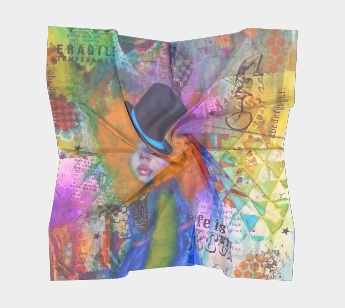 Aperçu de Life is a Circus! - Square Scarf by Danita Lyn #5
