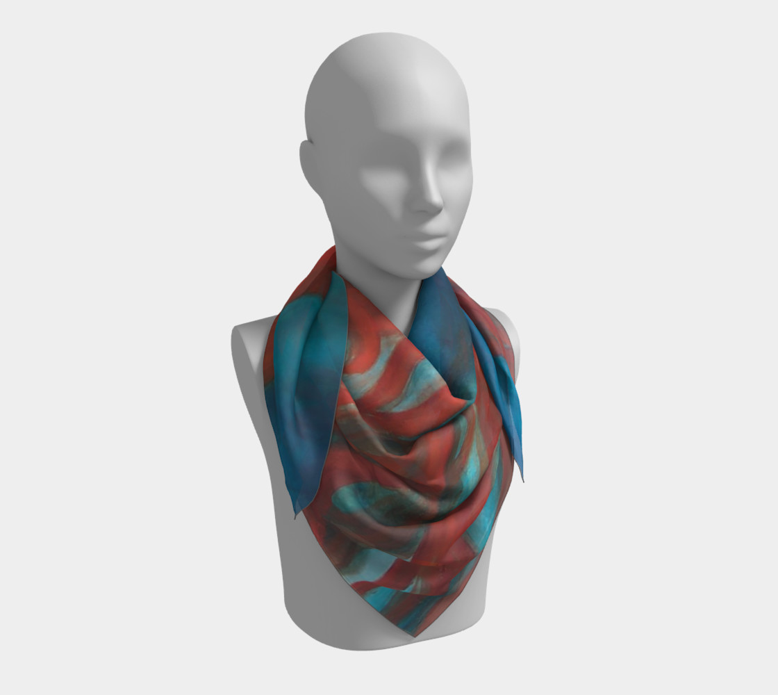 Blue Mermaid - Square Scarf preview #3