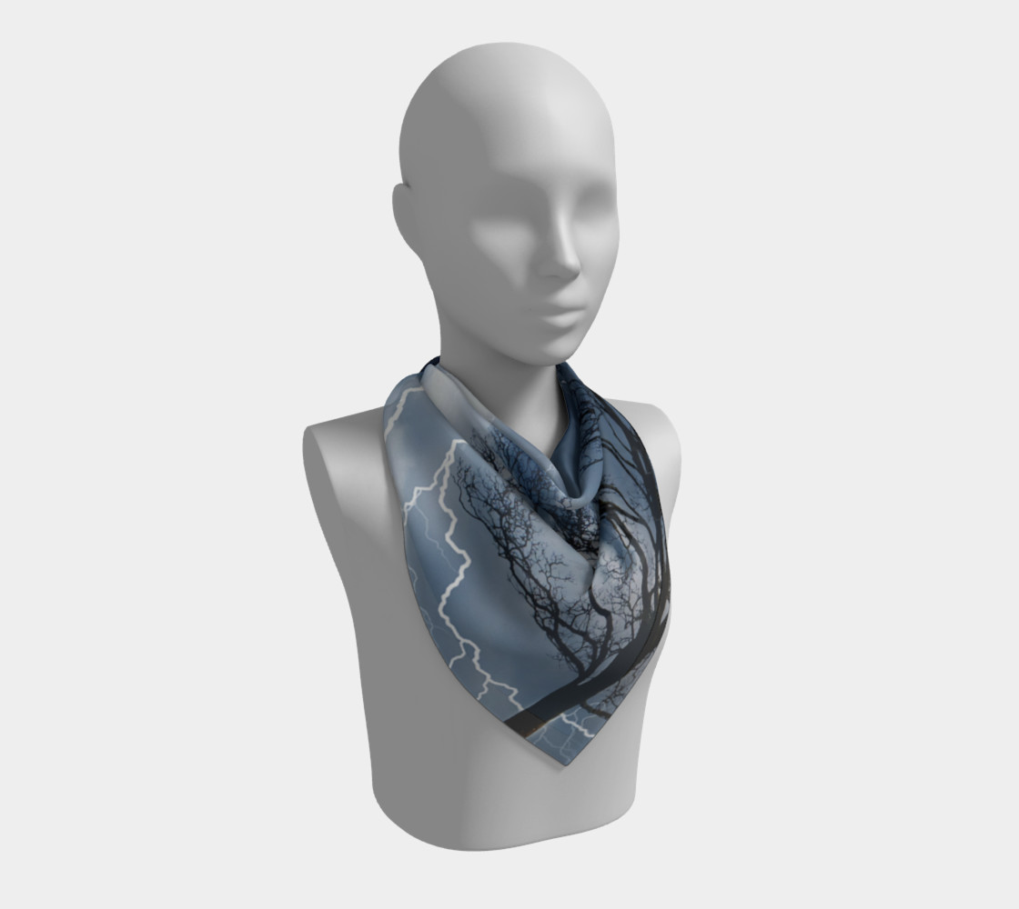 Aperçu de Electric Conversation - Square Scarf #2