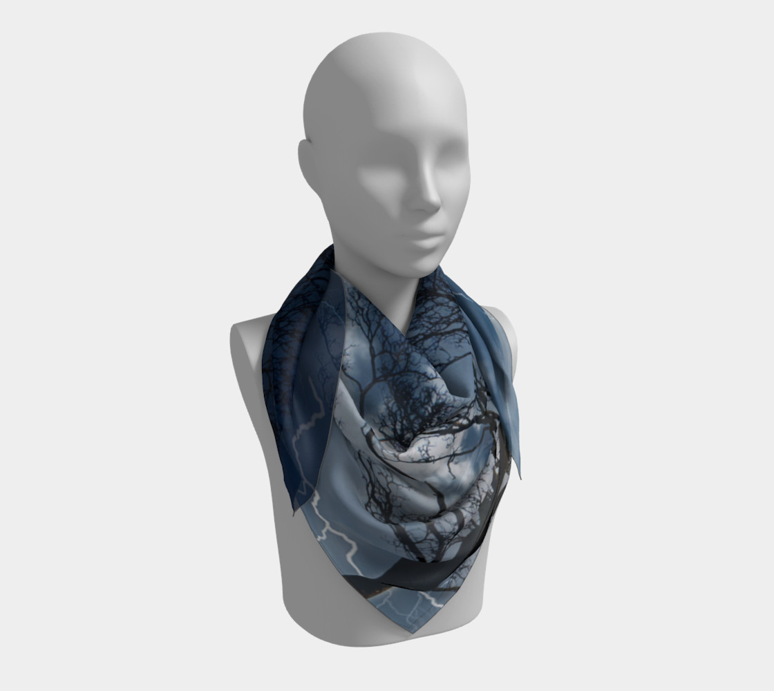 Aperçu de Electric Conversation - Square Scarf #3