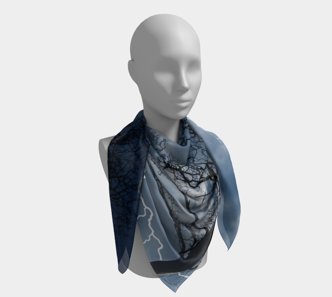 Aperçu de Electric Conversation - Square Scarf #4