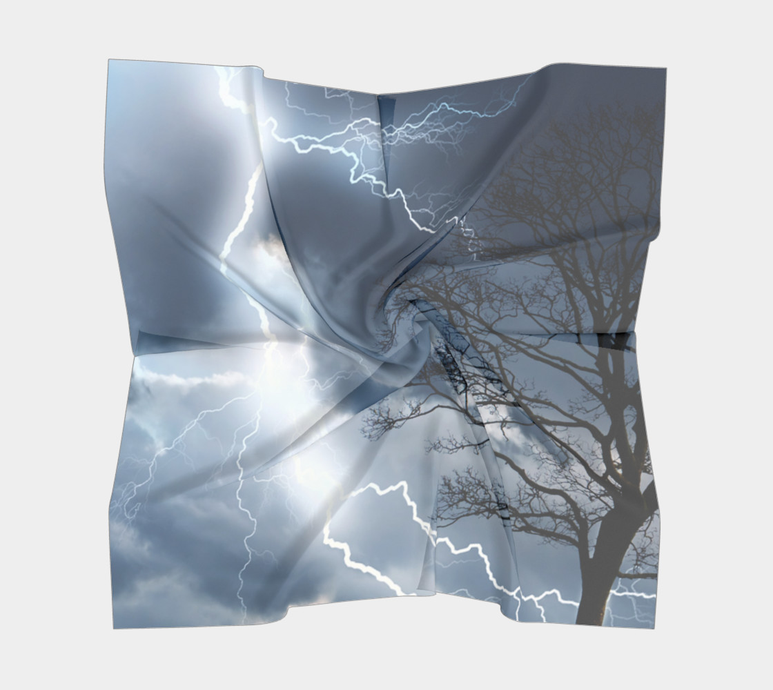 Aperçu de Electric Conversation - Square Scarf #5