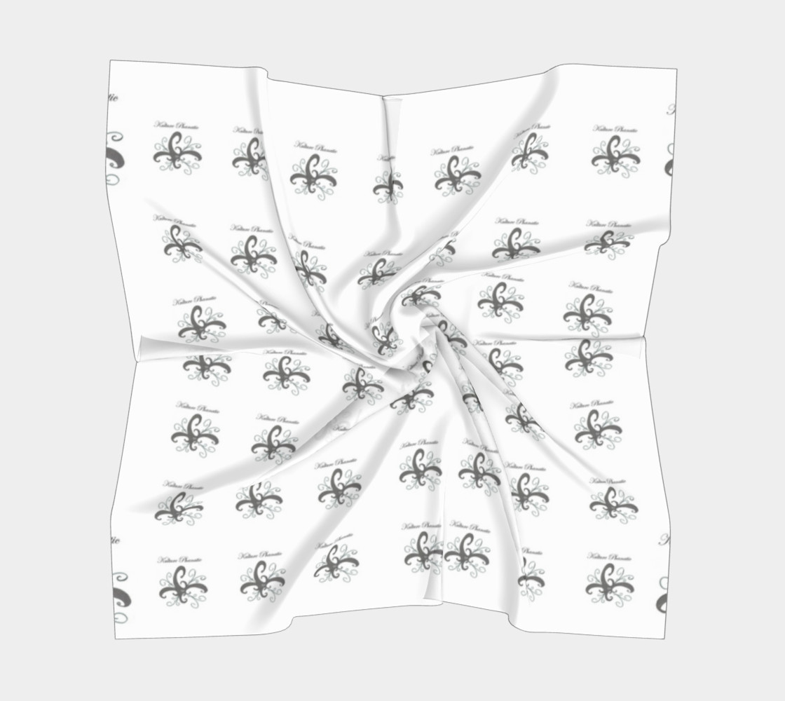 Aperçu de Kulture Phanatic Black & White silk scarf #5