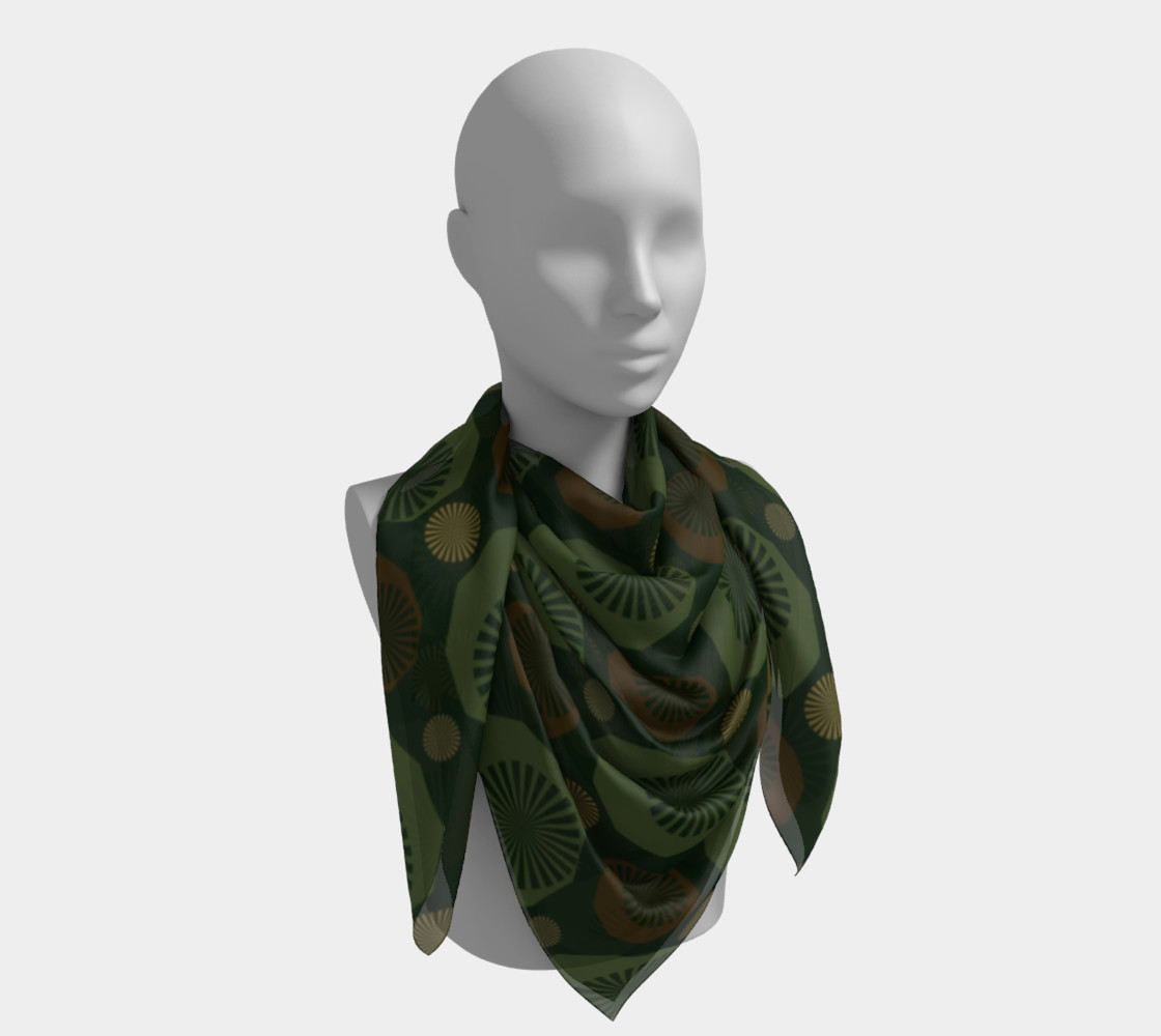 Camouflage Diamonds Square Scarf preview #4