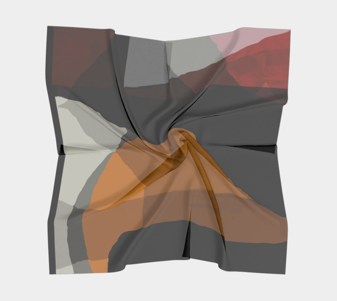Africa Series by Artist Jean Marie Bowcott 36x36" s100% silk Luxurious Feel. preview #5