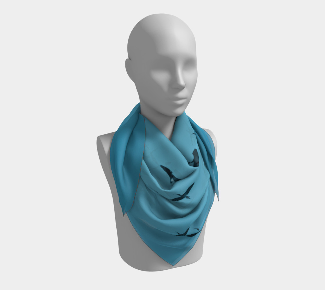 Aperçu de IbisSky Scarf Blue #3