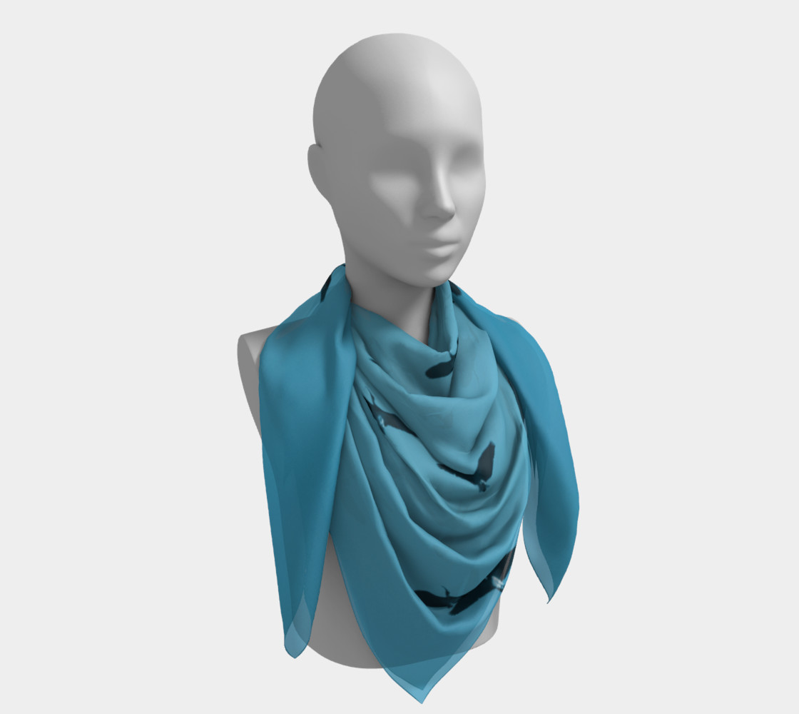 Aperçu de IbisSky Scarf Blue #4