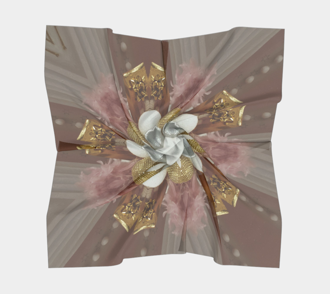 Aperçu de Elegant Antique Pink Shiny Gold Silver White Flower #5