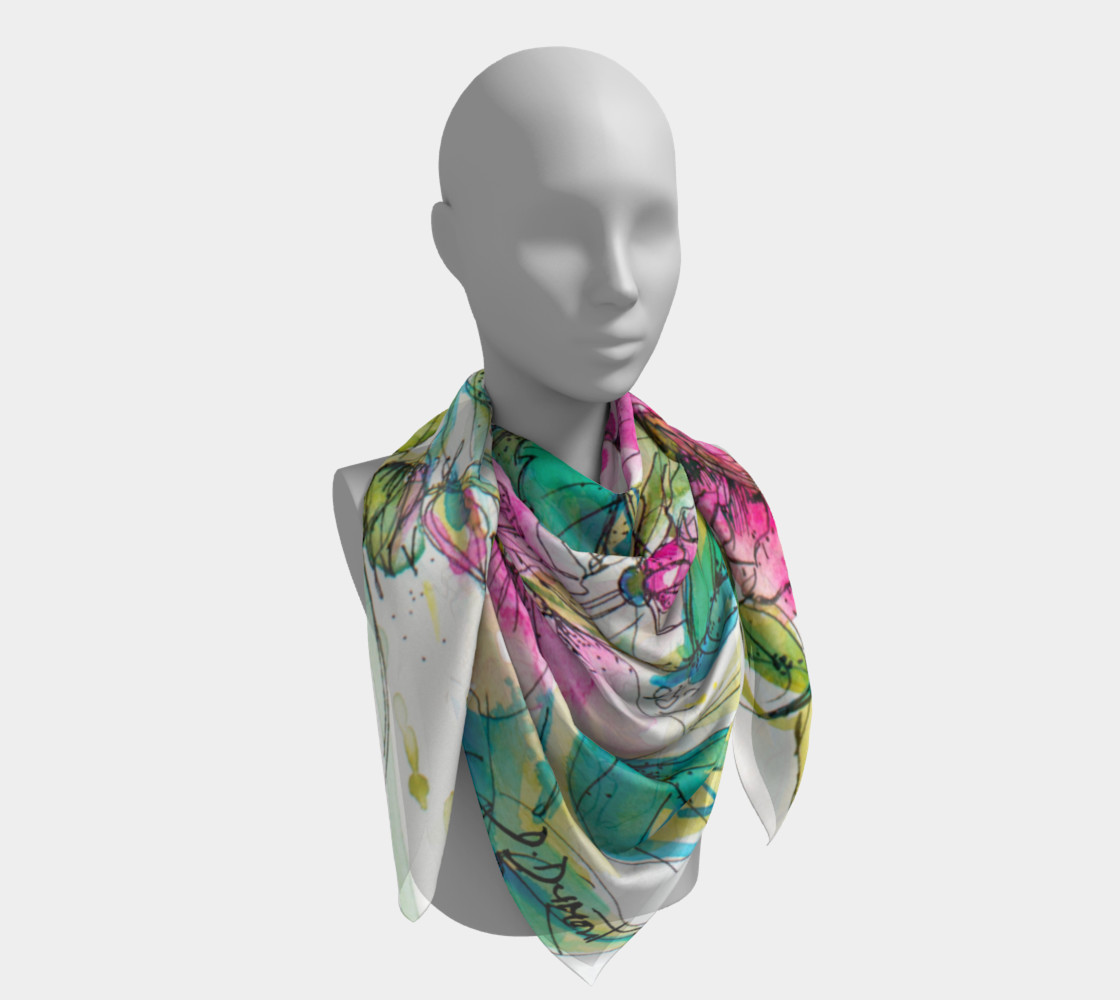 Square scarf Wild Roses for You preview #4