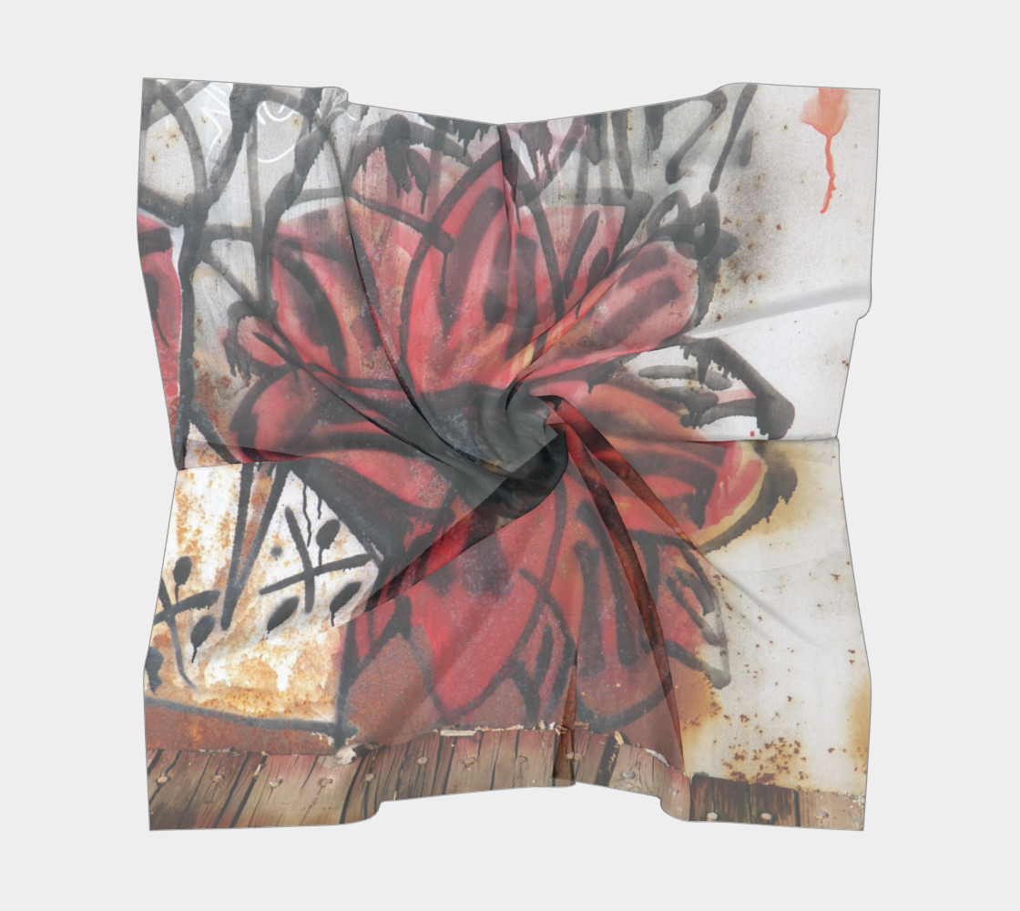 Flower Graffiti Square Scarf preview #5